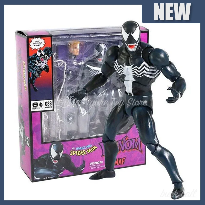 

Mafex 088 Spider-Man Venom Comic Ver. Re-Release Action Figure Anime The Amazing Spiderman Collectible kids Toys birthday Gifts