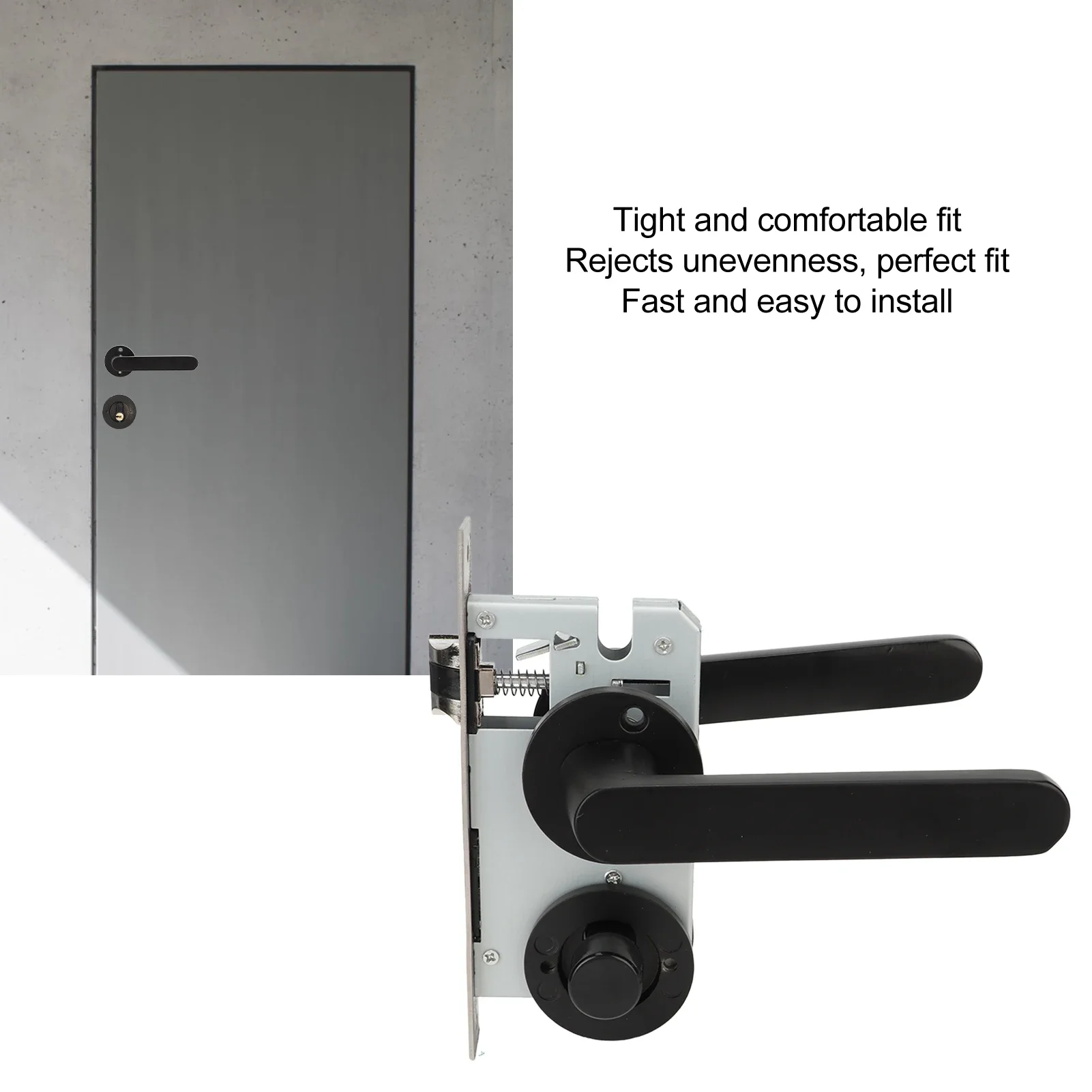 مجموعة قفل نقر شديدة التحمل، مقاومة للأكسدة، قفل نقر عالمي من الفولاذ المقاوم للصدأ مناسب للداخل