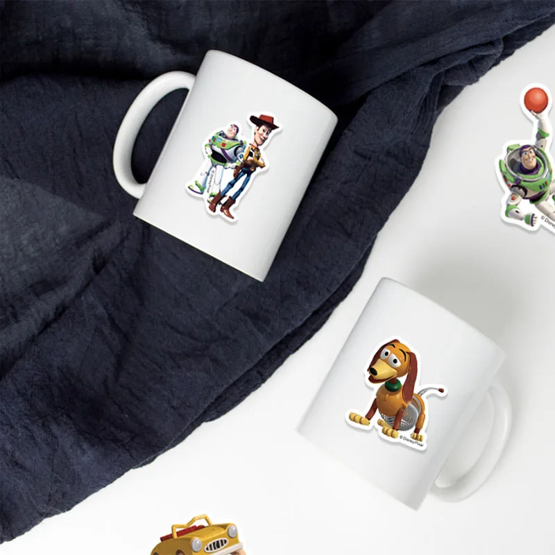 50 Pezzi Adesivi Disney con Personaggi Anime Misti, Collezione Graffiti, Adesivi 3D Cartoon Toy Story per Decorazione Telefono e Laptop
