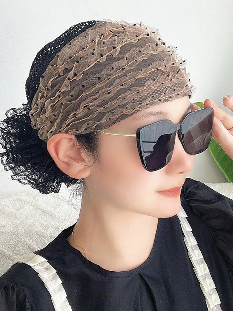 

Lace Underscarf Muslim Inner Hijab Hat Women Beanies Bonnet Flower Headscarf Undercap Turban Head Wrap Ninja Cap Turbante Mujer