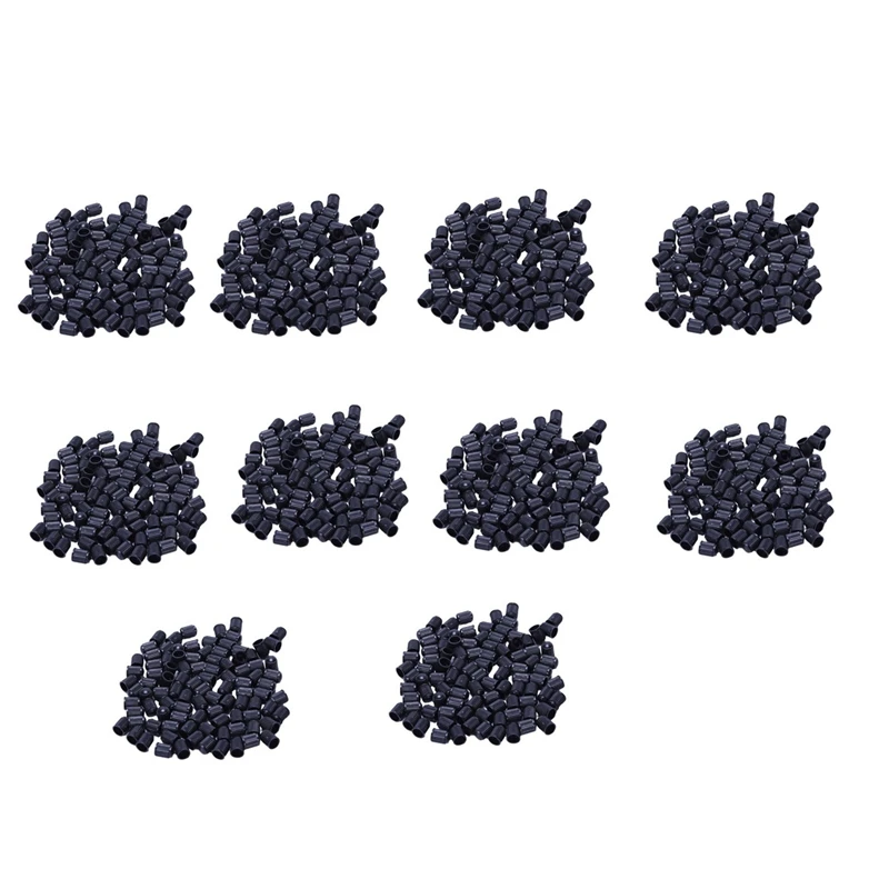 Set Of 1000 - Black Plastic Replacement Valve Caps. Cars, Trucks, Motorcycles, ATV. Schrader Tire Caps.