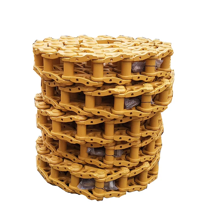 La maquinaria de construcción del bulldozer D155 de alta calidad parte la cadena de la pista del tren de aterrizaje de acero de la aleación certificada ISO9001