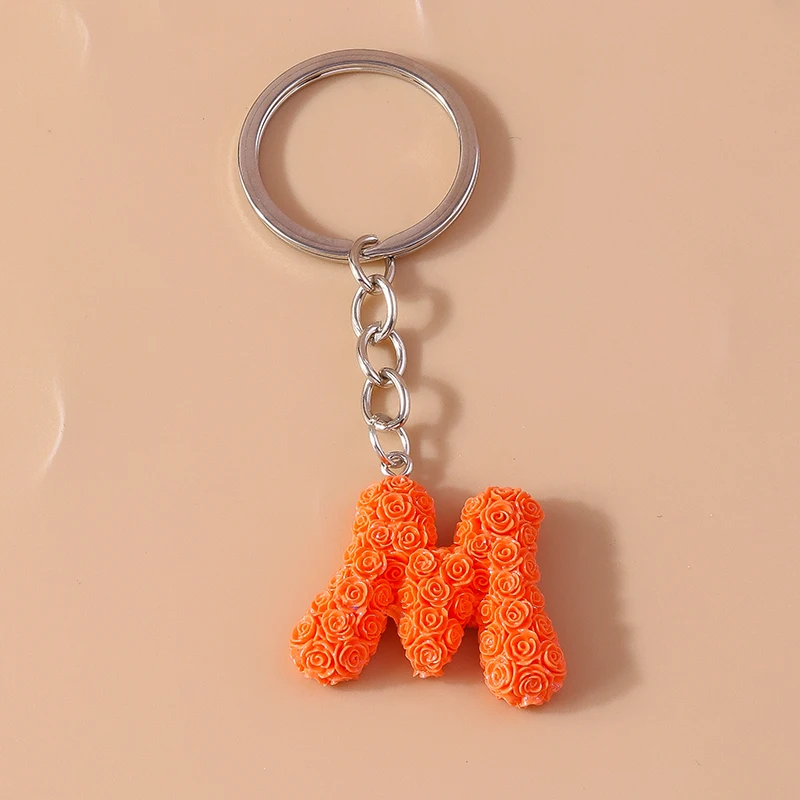 Modische, bunte 26 Buchstaben-Anhänger A-Z für Schlüsselanhänger, Handtaschenanhänger, Schlüsselringe, DIY-Schmuckzubehör für Damen und Herren – Detail 15