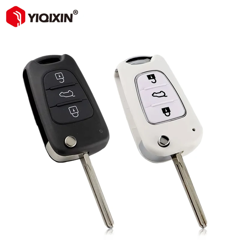 Capa para chave remota de carro com 3 botões, capa para hyundai i20 i30 x35 ix20 avante veloster para kia picanto sportage k5 k2 rio 3 ceed