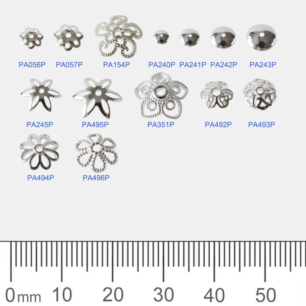 925 Sterling Silver Bead Caps, Silver Flower Spacer Bead End Caps For Jewelry Making Bulk, DIY Jewelry Accessories Supplies.