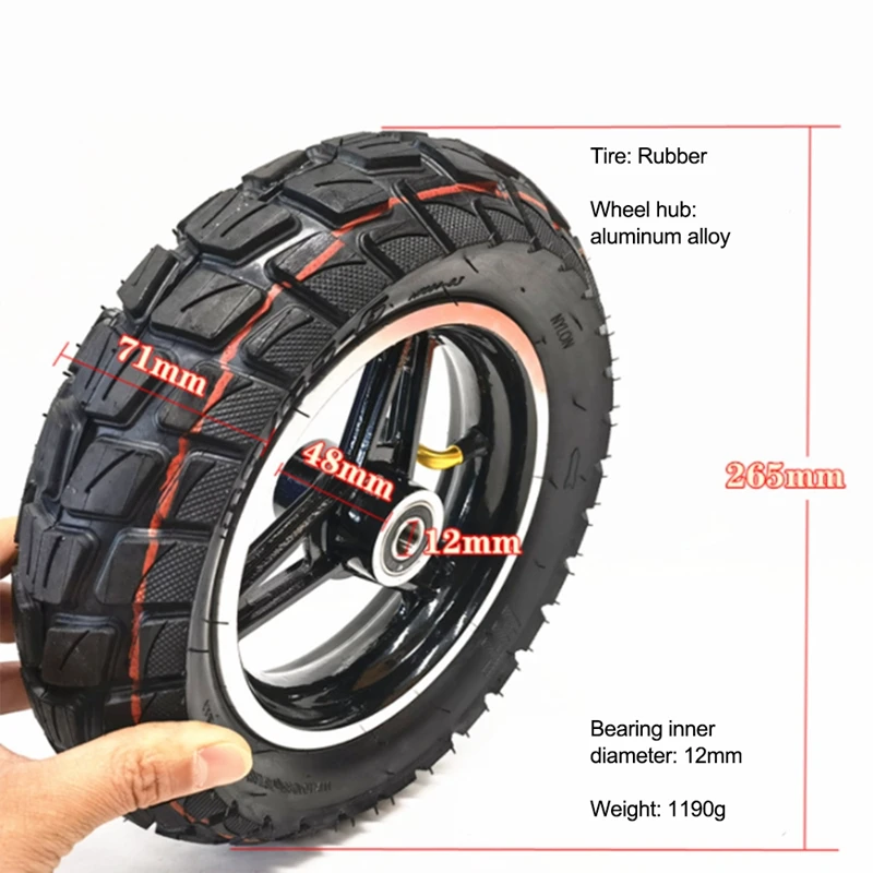 80/65-6 Tire Upgrade 10 Inch 80 65 6 Off-Road Tubeless Tires Tyre Fit For 10Inch Electric Scooter