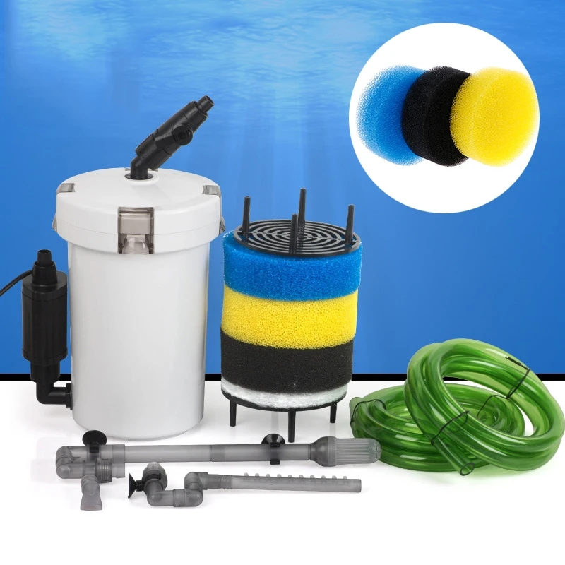 Filter Sponge 3 Pcs Three Colors Replacement Aquarium Filter Bucket Supplies for Home Living Room Water for Tank Straine