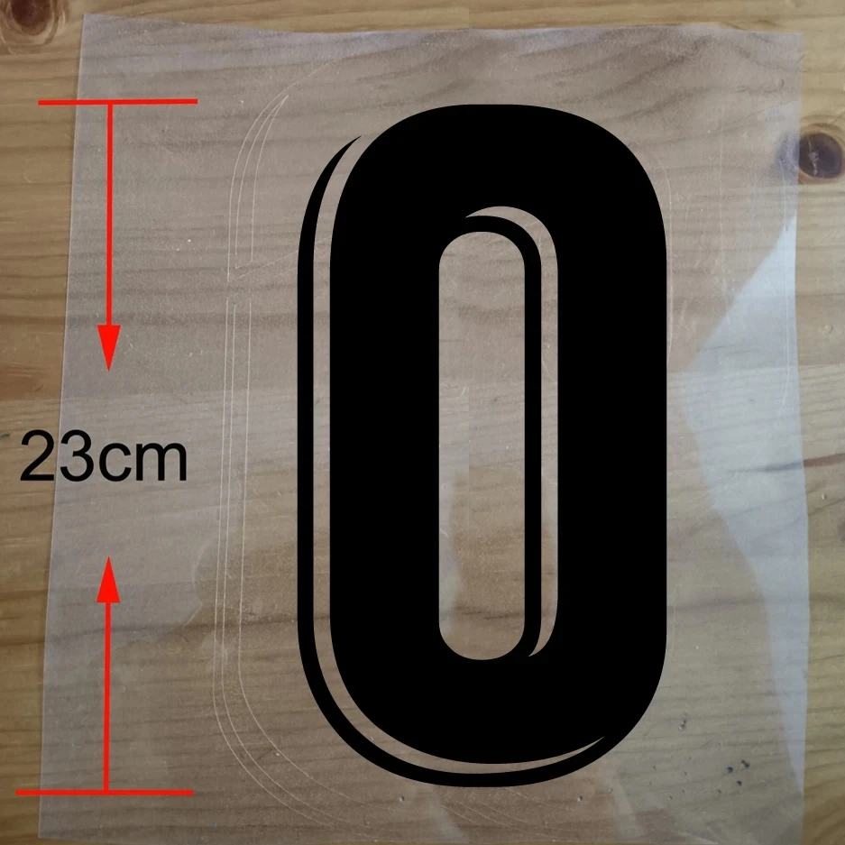 High 23cm Customized Number for Clothes, Basketball Volleyball Football Number Iron on Patch Number 0-9# Heat Transfer Sticker