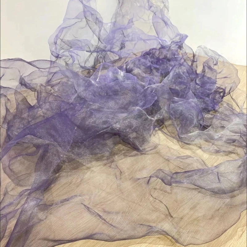 

30 Meter Flexible Wire Metal Mesh Designer Metalic Fabric Art Material Metal Yarn Cloud Shape Hard Metallic Fabrics Wholesale