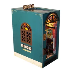 2014 DIY Book Nook Doll House Wooden Case Miniature Building kits Furniture Dollhouse Bookshelf Shelf Insert Toys Birthday Gifts