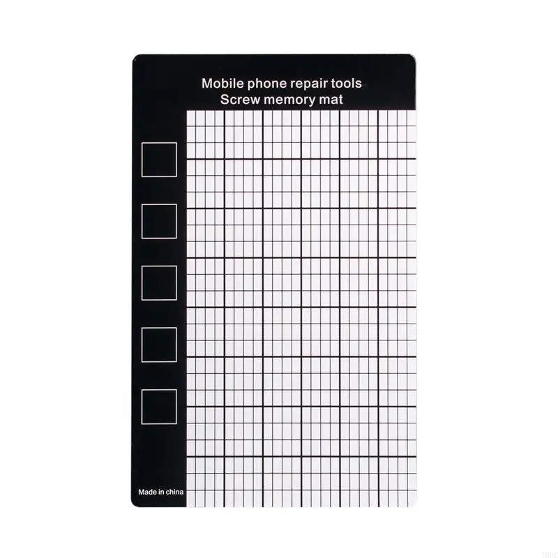 T8UC Screw Mat Memory Pad Prevent Small Screws Losing for Repair Tools Screw Project Mat Work Mat with Scale