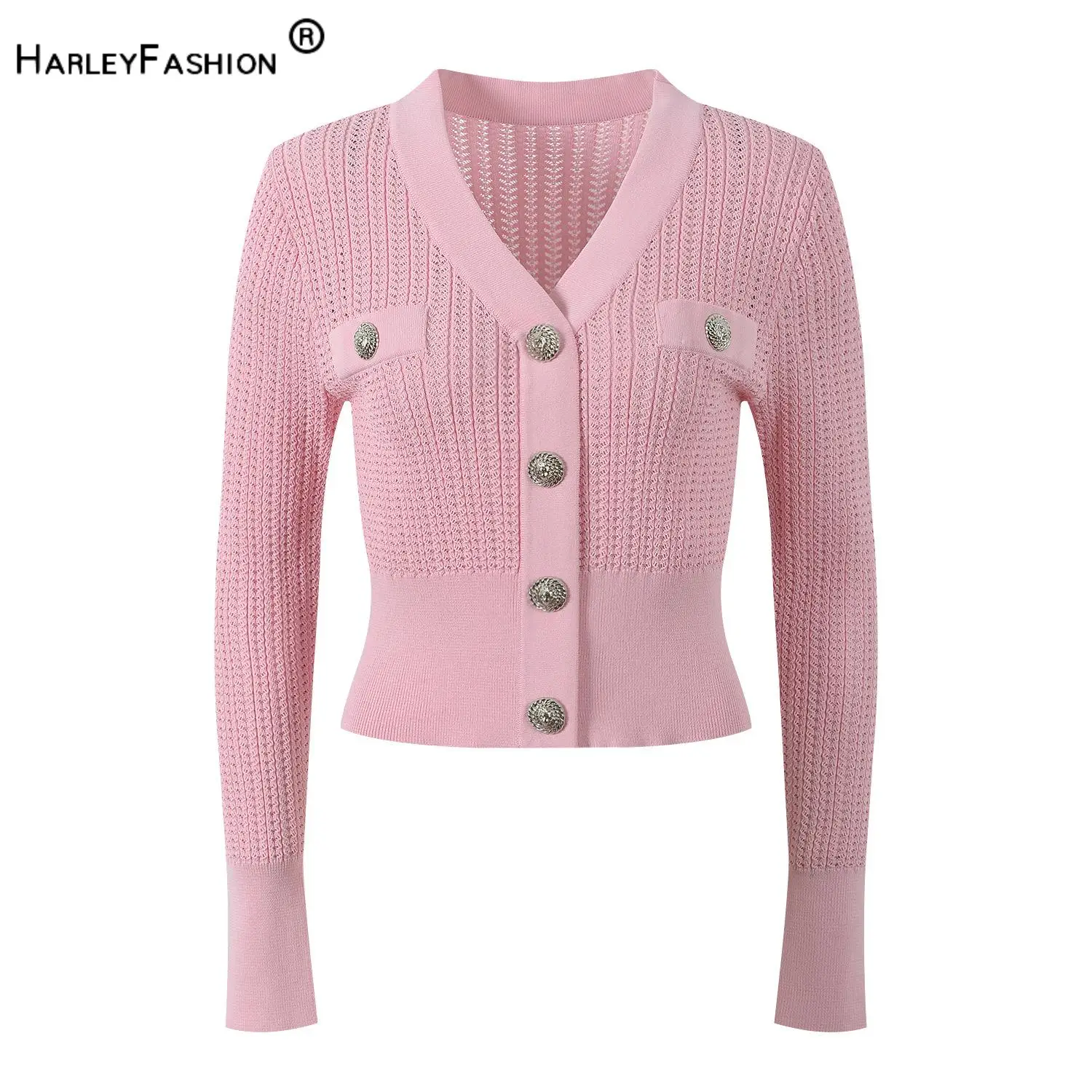 2024, весна-лето, женский однобортный однобортный офисный костюм с v-образным вырезом и длинными рукавами, женский однотонный тонкий вязаный кардиган 2024, весна-лето, женский однобортный однобортный офисный костюм с v-образным вырезом и длинными рукавами, женский однотонный тонкий вязаный кардиган