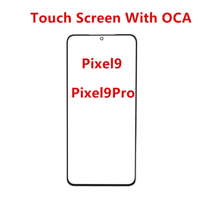 Outer Glass For Google Pixel 9 Pro Pixel9 9Pro Touch Screen Front Panel LCD Display Repair Parts + OCA