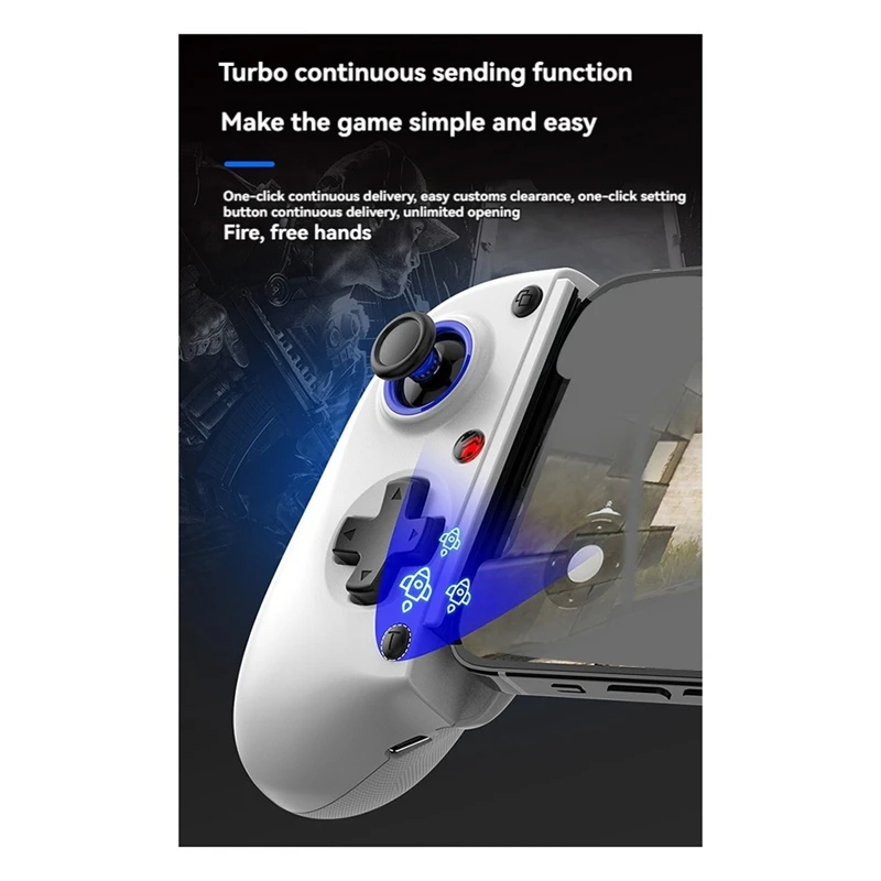 D11 Stretching Wireless Game Controller For SWITCH/Android/Apple IOS Tablet Multi-Function Streaming Joystick