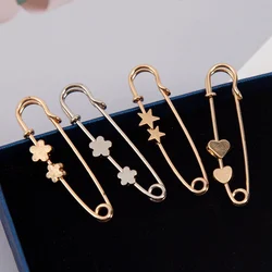 Simple Waist Tighting Pin Women Brooch Buckles Suit Vintage Trendy Jeans Fixed Suit Clothing Waist Clip Lady Safety Pins Jewelry