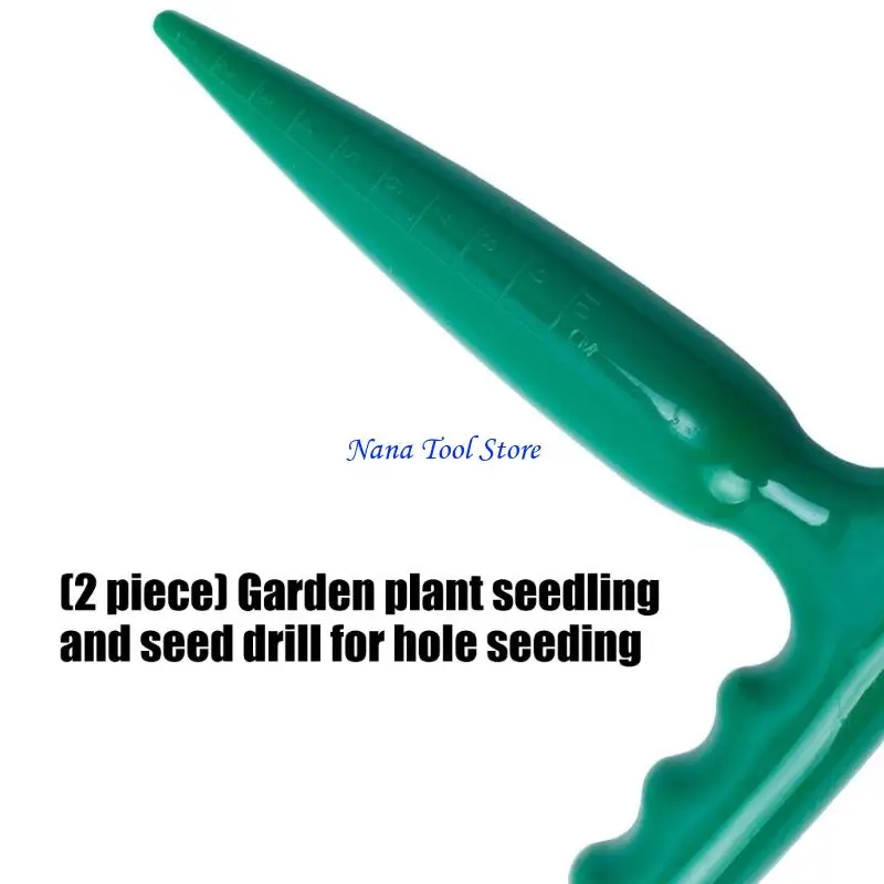 

31GJ Home Gardening Wooden Planting And Bulbs Tool Hand Digger Seedling Removal Seedling Lifter Dibber