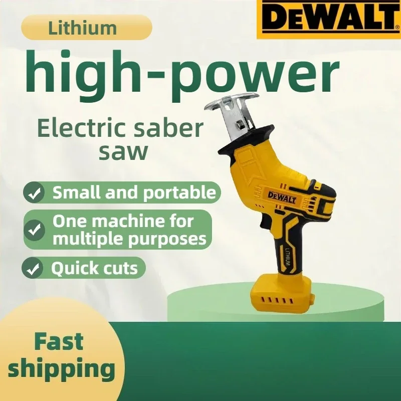 

Dewalt 2800RPM Cordless Reciprocating Saw 20V Brushless Electric Saw Multifunctional Metal Wood Pipe Cutting Saw Power Tool