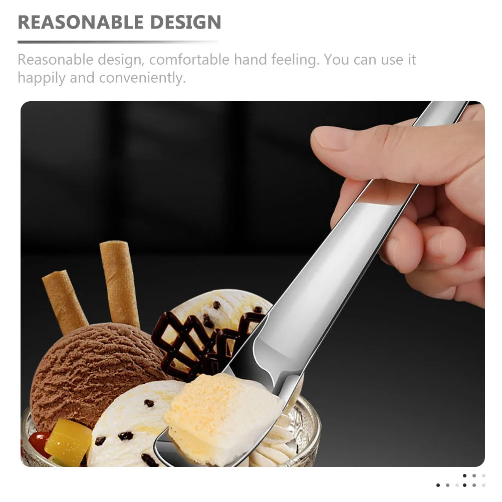 2 шт. Элегантные десертные ложки из нержавеющей стали