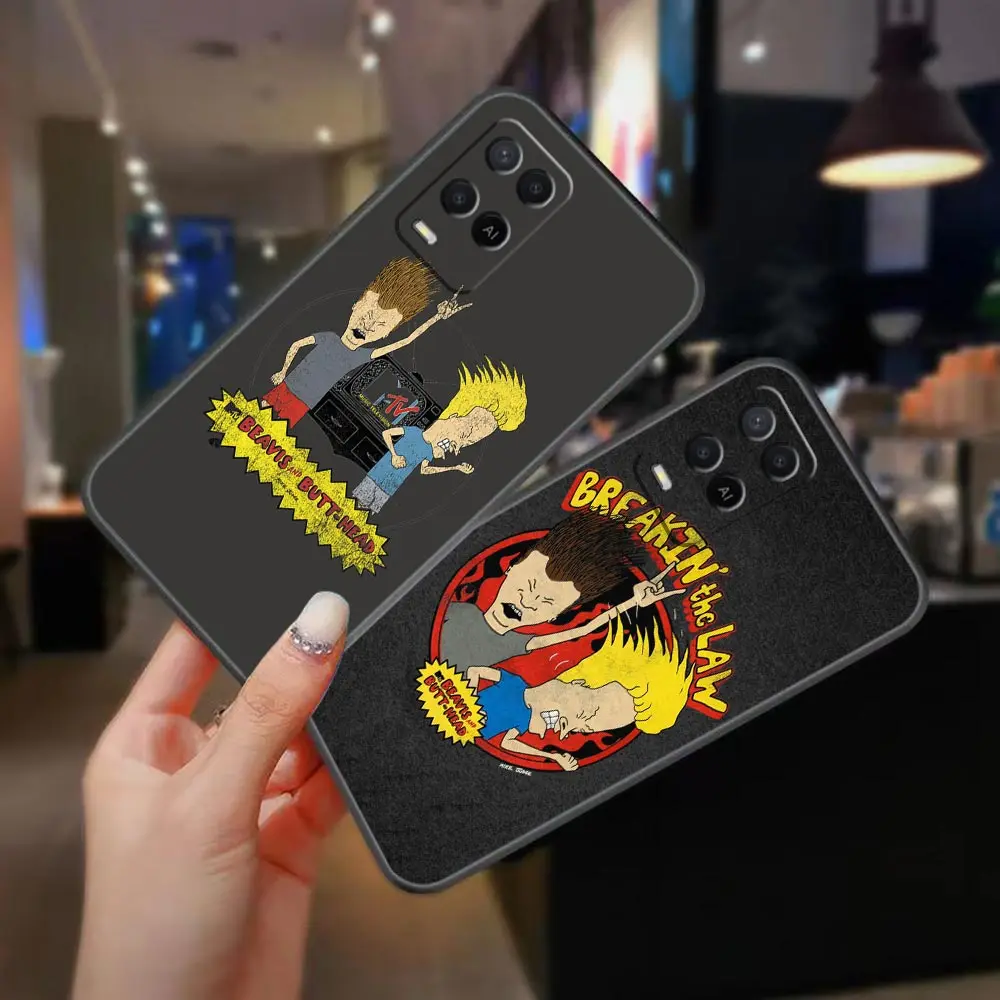 Phone Case For OPPO A98 A95 A96 A97 A94 A93 A92S A91 A79 A78 A76 A74 A58 A71 A59 57 4G 5G Case Shell Cartoon Beavis And Butthead