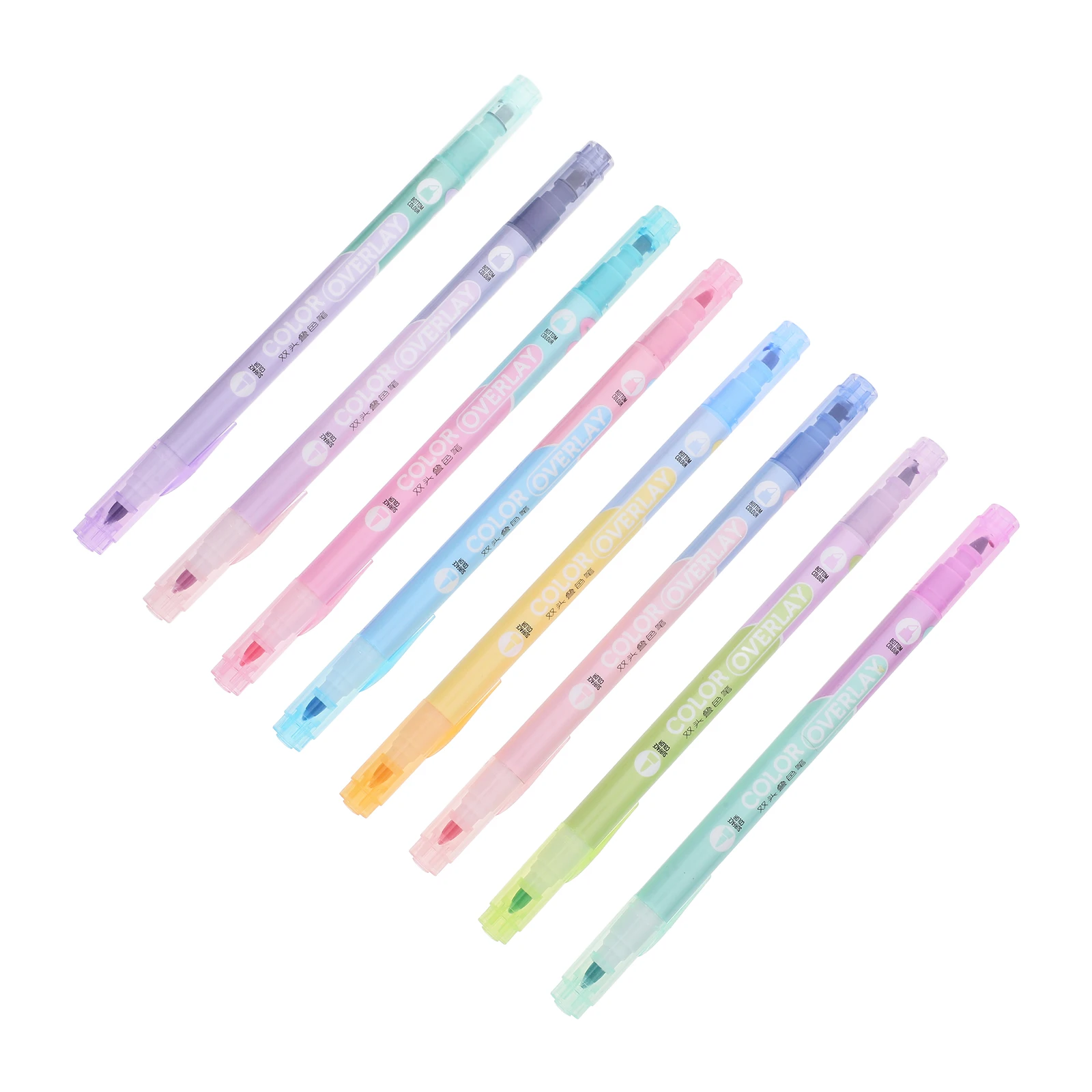 

8pcs Double Ended Highlighters Vibrant Colorful Cute Marking Pens Study Book Liquid for Students Office Teachers DIY Scrapbook