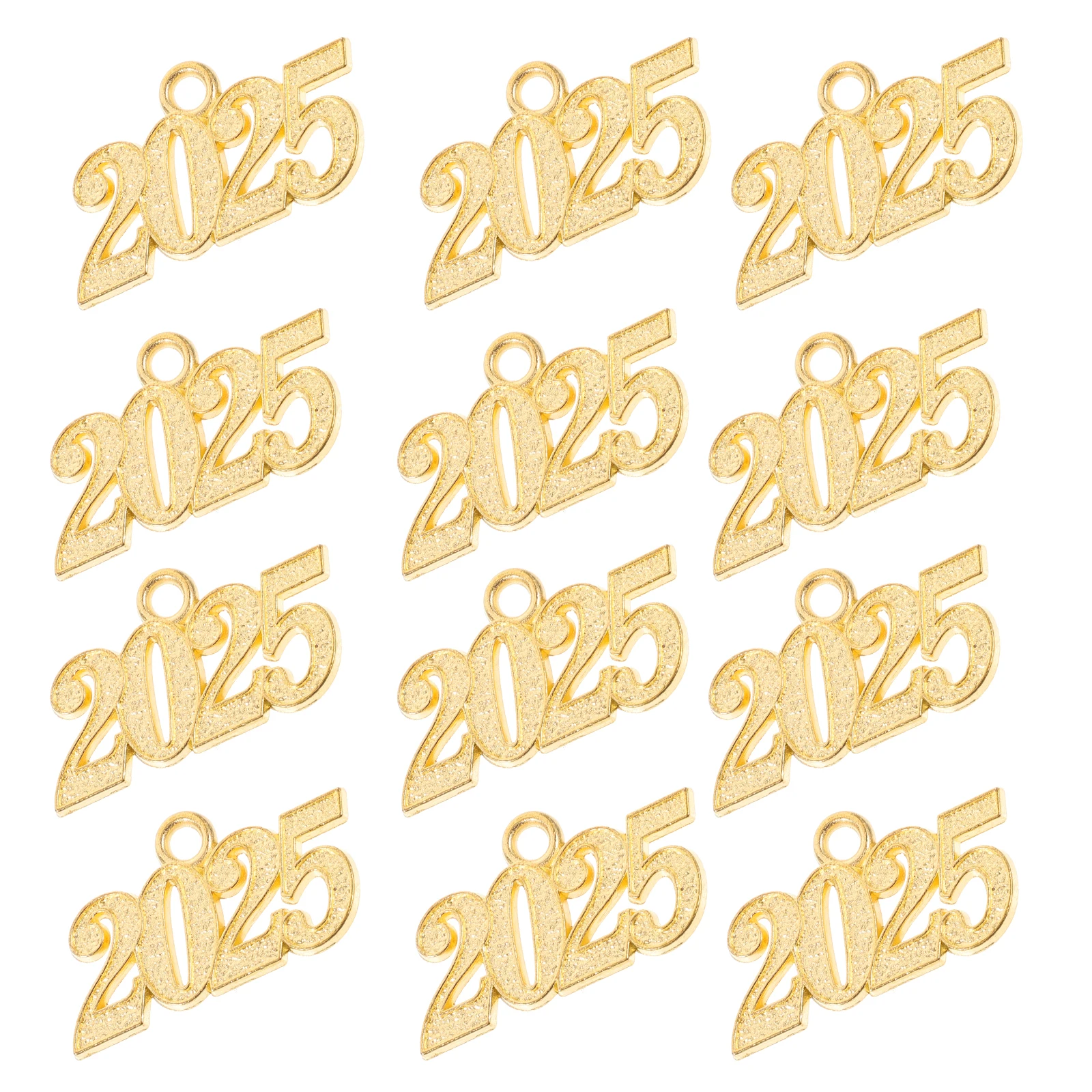 

50pcs 2025 Doctor Hat Pendant Gold Color DIY Jewelry Supplies Charm Bracelet Earrings Necklace Keychain Accessories
