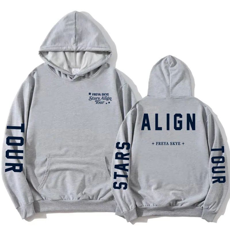 Freya Skye Stars Align Tour Hoodies Women Men Clothes Graphic Print Merch Long Sleeve Casual Hooded Sweatshirt Unisex Streetwear