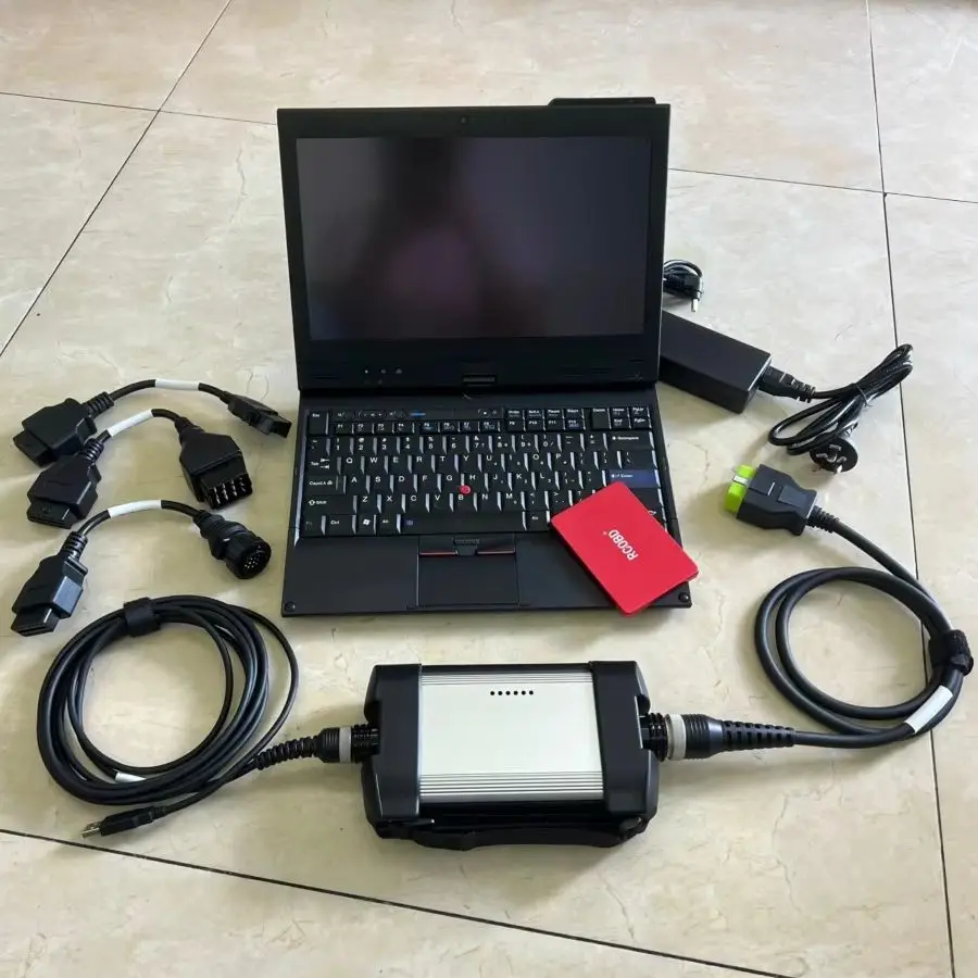 V2.8 PTT Vocom II Code 88894000 for vocom2 Truck excavator Diagnostic Tool X220T LAPTOP I5 8G Expert Programmer