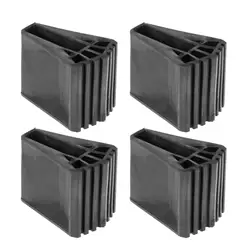 4-Pack Ladder Feet Covers Rubber Replacement Furniture Protector Caps Leg