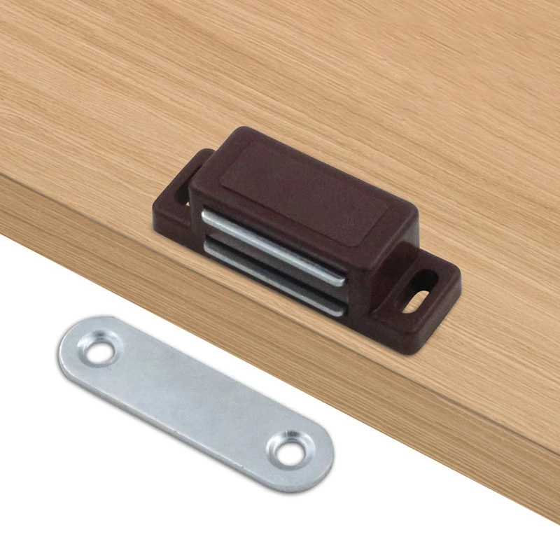 10 pz/set armadio di plastica magnete chiusura magnetica ABS armadio da cucina chiusure porta chiusure armadi cassetti persiane (senza viti)