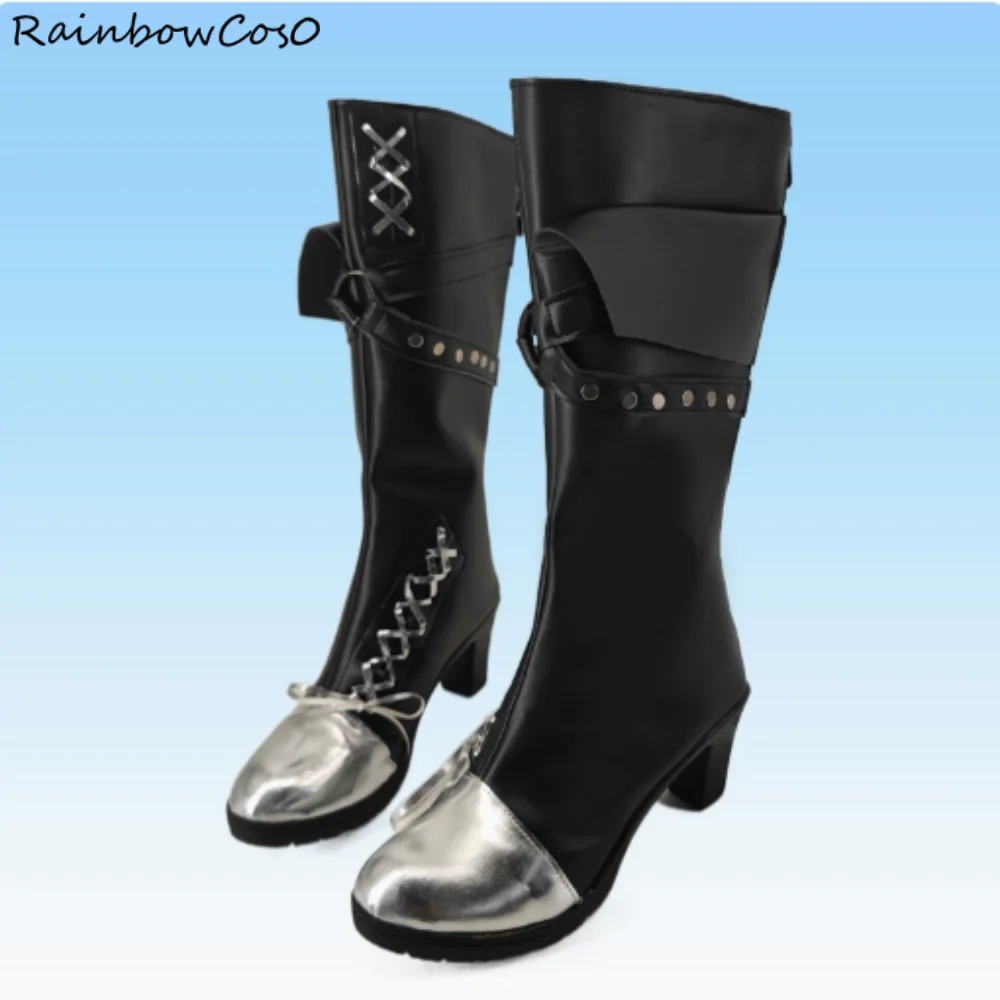 Mostima Arknights Cosplay Sapatos Botas Jogo Anime Halloween Natal RainbowCos0 W4674