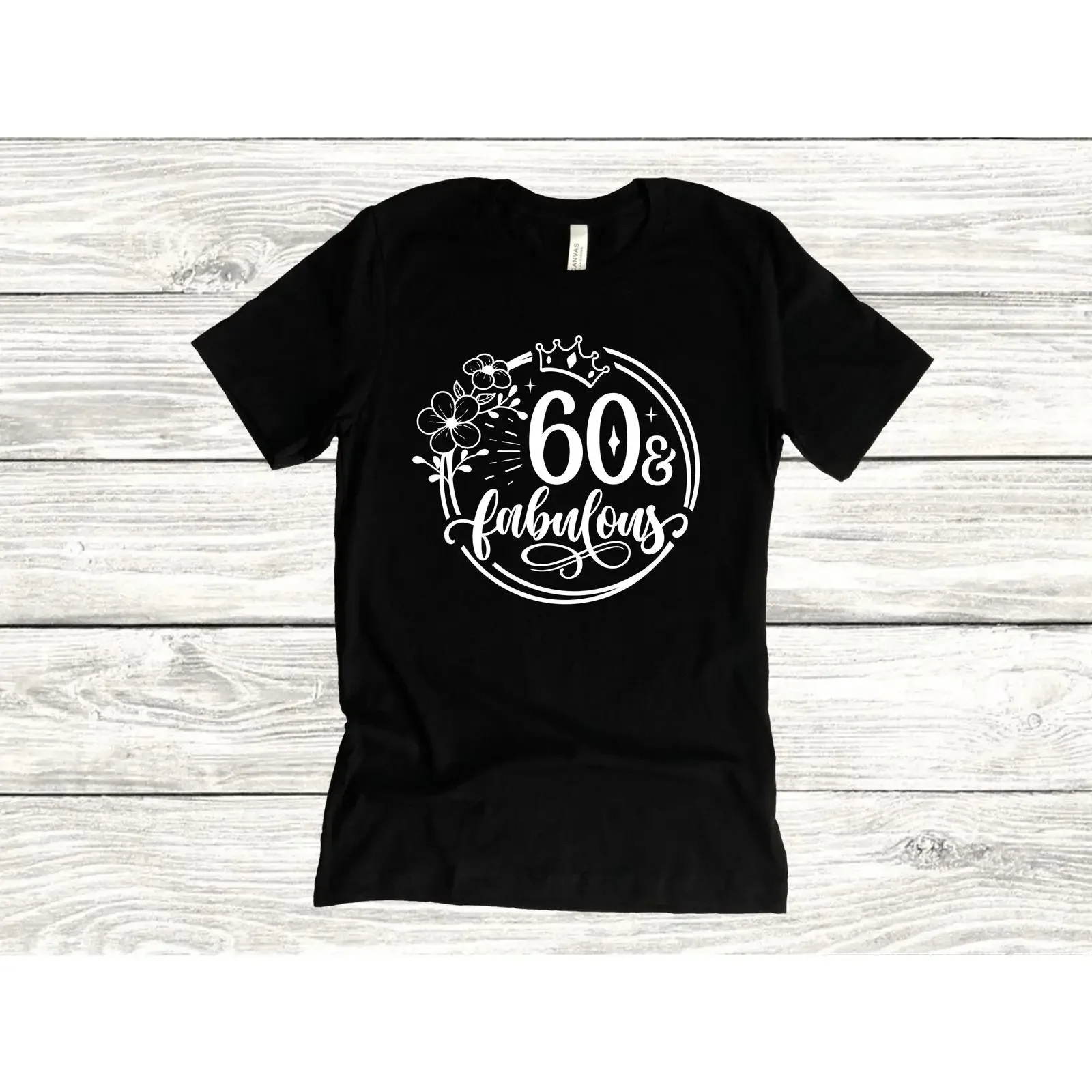 60 Fabulous Birthday T Shirt 60th for Her Sixty Party Outfit vintage Washed Breathable fashion Stretched Comfortable Unisex