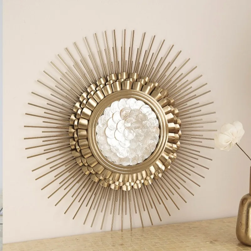 Creative Shell Metal Wall Decoration Elegant Wall Ornaments Modern Decorative Murals Luxury Living Room Mural Home Decorations