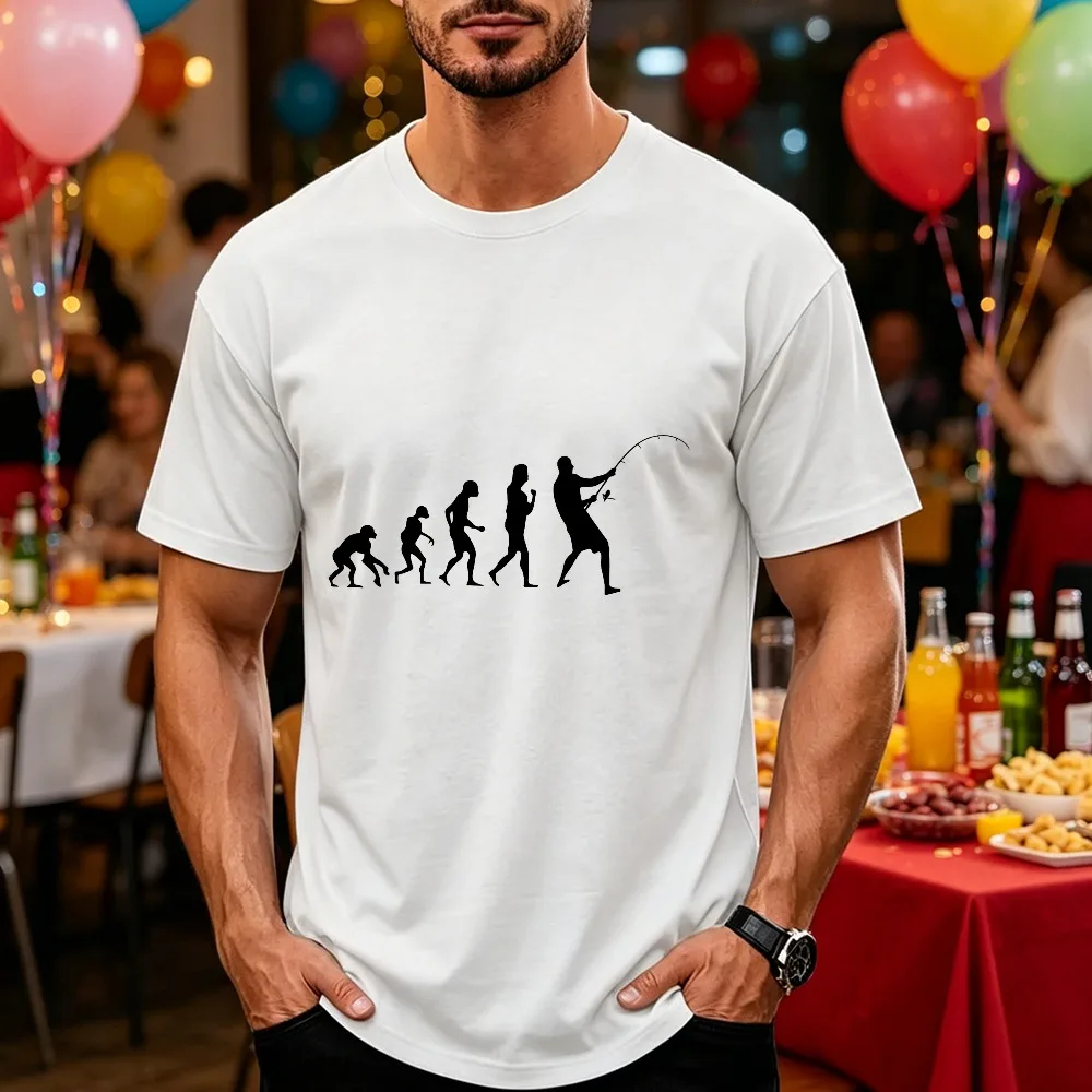 T-shirt graphique pour homme « Evolution de la pêche », pour pêcheur, vêtements pour homme, t-shirts graphiques, t-shirt vintage, t-shirt oversize