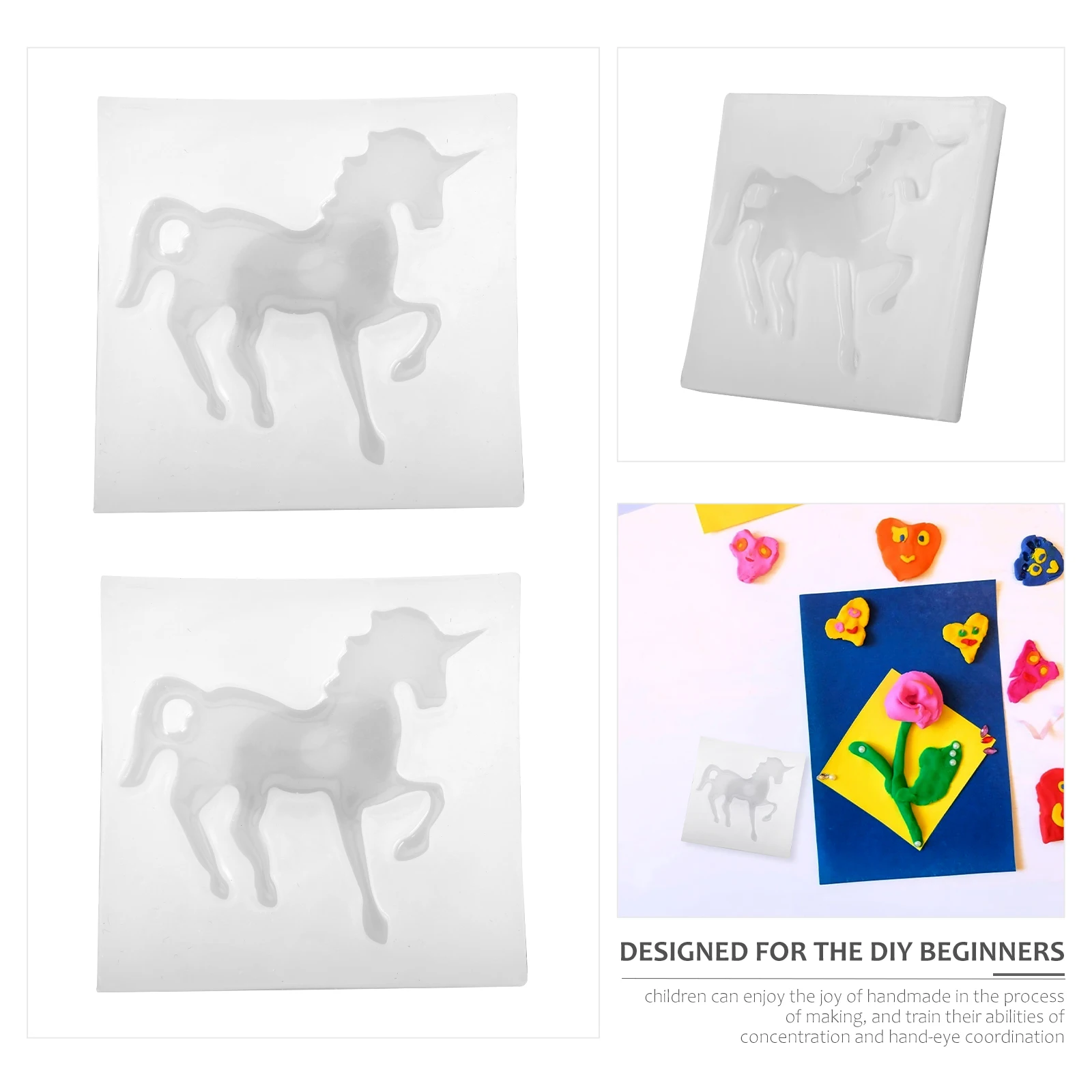 

2pcs Flying Horse Silicone Molds High-Quality Resin Craft Tool Epoxy Mold Diy Ornaments Decoration Handmade Supplies Durable