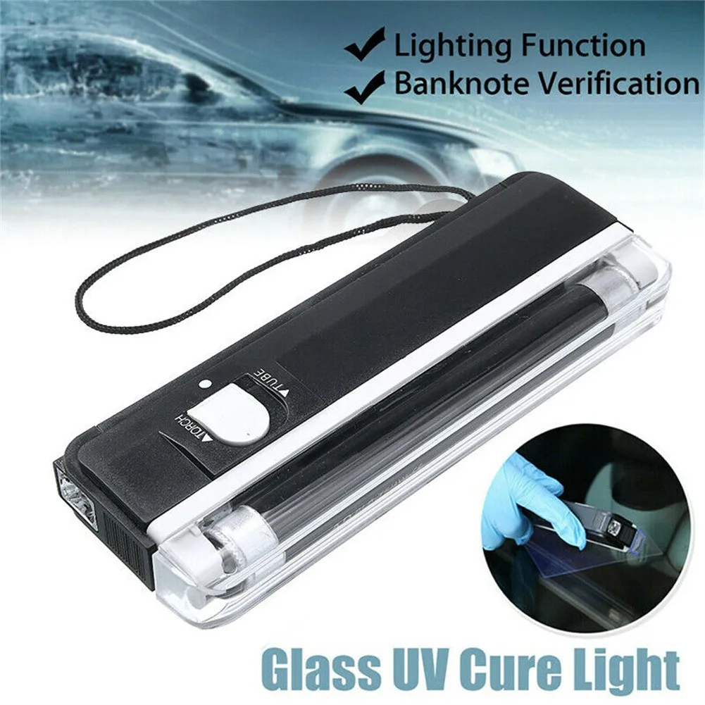 Useful Car UV Cure Lamp Replacement Accessories Black Easy To Carry High-quality Quickly Solidify Repair Car Glass