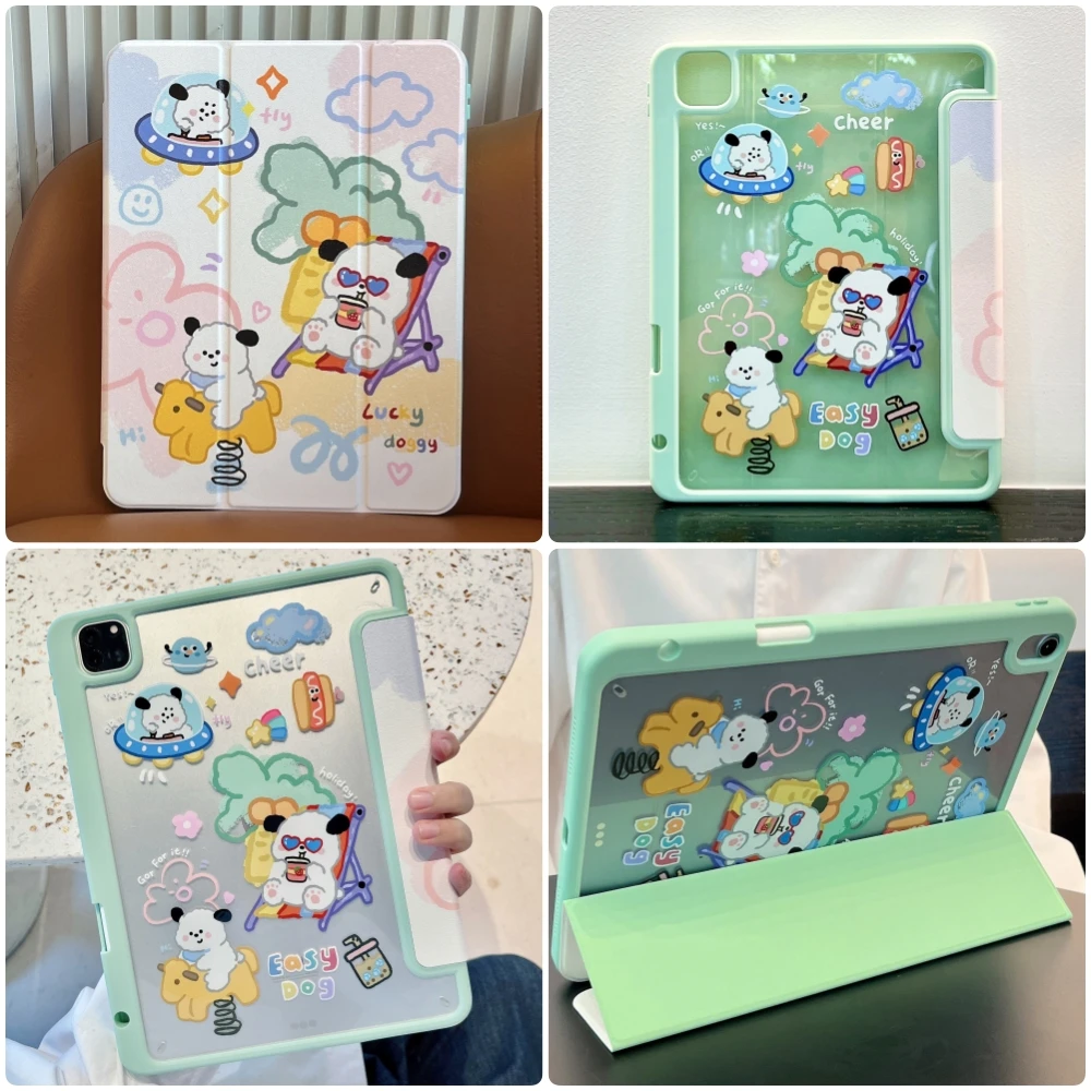 New Case For iPad 10.9 inch 2022 10th Air 5/4 10.2 7th 8th 9th 2021 2020 Pro12.9 11 Air3 9.7 6th 5th mini 6 Holiday Puppy Cover