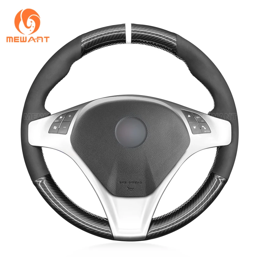 MEWANT for giulietta Steering Wheel car Cover PU carbon fiber for Alfa Romeo Giulietta 2010-2014 MiTo 2008 2009-2011 2012-2015