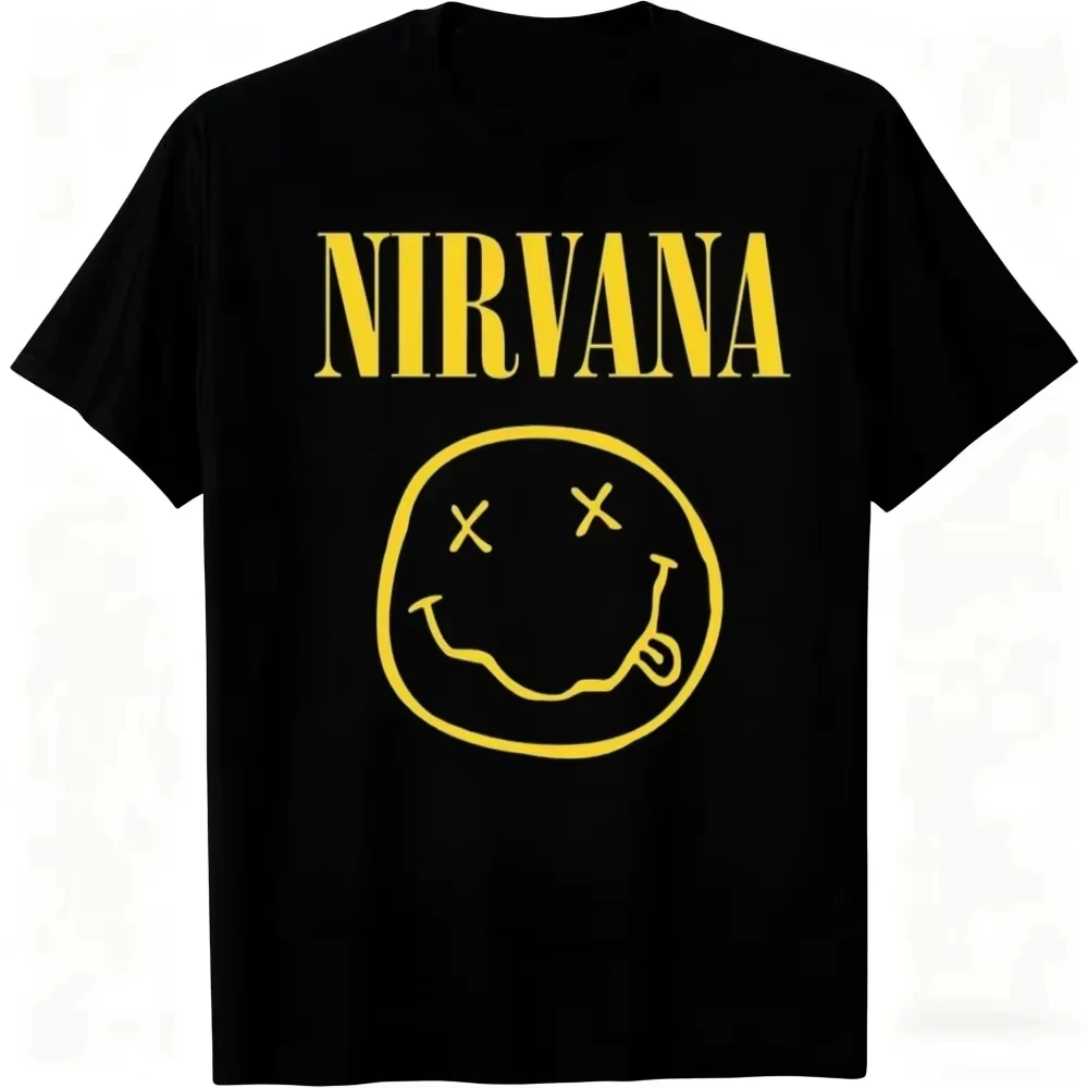 2026 Smiley Face Graphic Print Short Sleeve Crew Neck T Shirt, Oversized Tee, Kids Adults Simple Face Pattern Casual Printed Top
