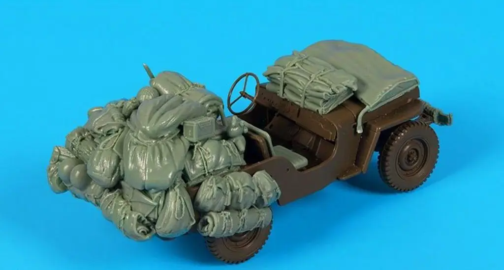 1:35 Scale Resin Die-casting Armored Vehicle Parts Modification Does Not Include The Unpainted Model Of The Car