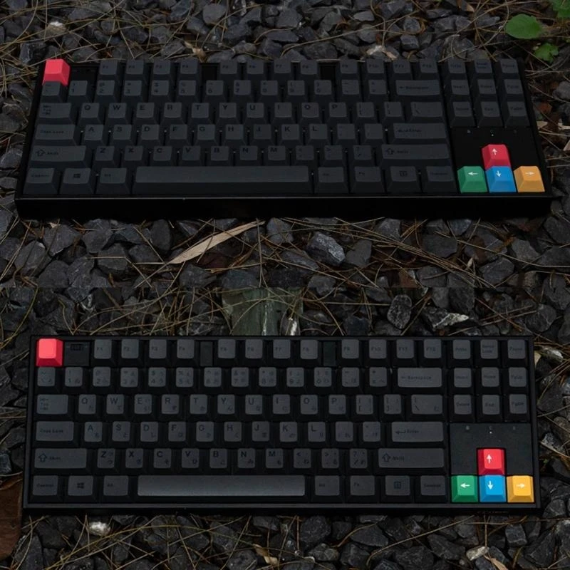 587B Keycaps 130 Japanese/English DyeSublimation Keycap Set for Mechanical Keyboard