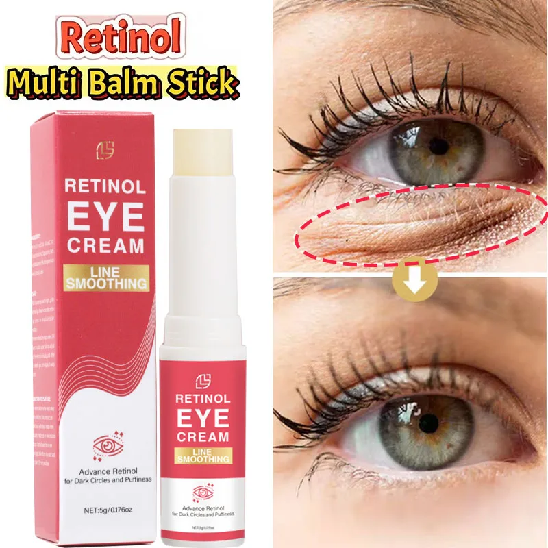 

Retinol Anti-Wrinkle Eye Cream Collagen Multibalm Stick Reduce Fine Lines Smooth Eye Bags Anti-aging Firming Multi-effects Care