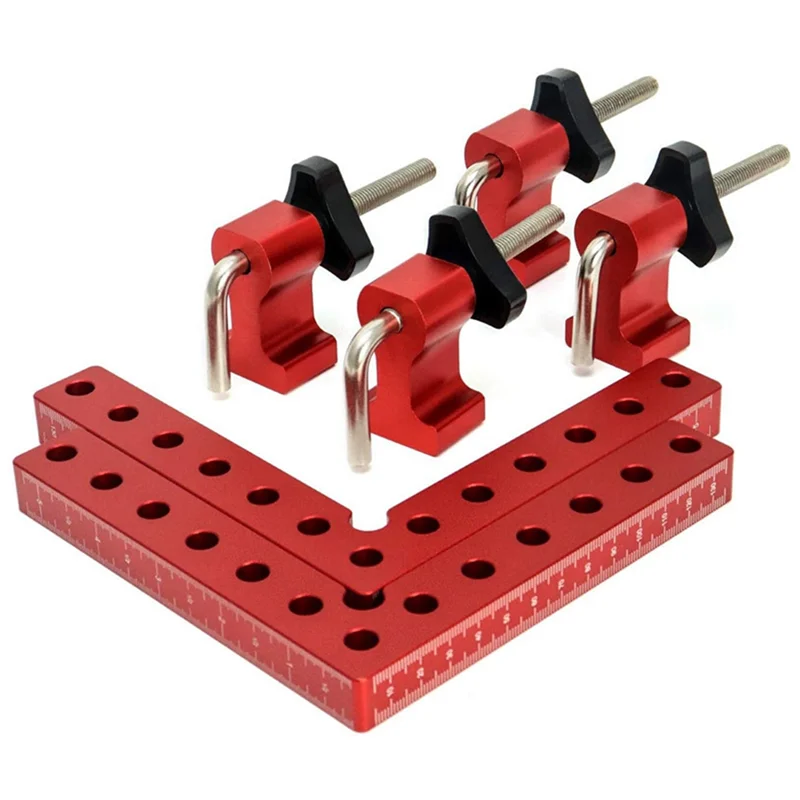 

2 PACK 90 Degree Positioning Squares Right Angle Clamping 5.5X5.5inch Woodworking Carpenter L-Type Corner Clamping Tool