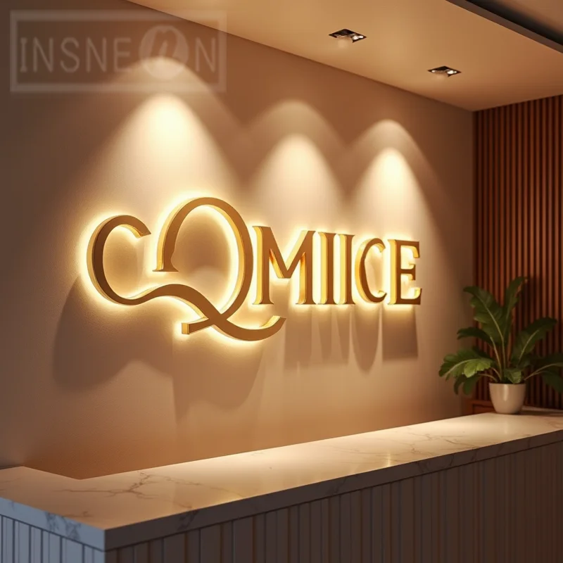 Custom Made 3D LED Light Up Sign Metal Letters For Storefront Business Outdoor Waterproof Illuminated Advertising Signage