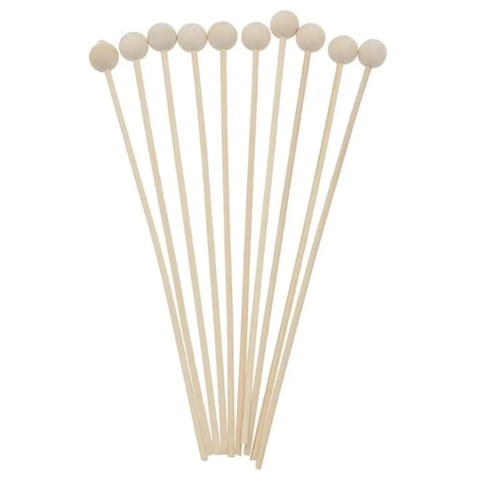 10pcs 17/21/26CM Wooden Ball Sticks For Home Fragrance, Reed Diffuser Rattan Sticks Replacement Reed Sticks Home Decoration