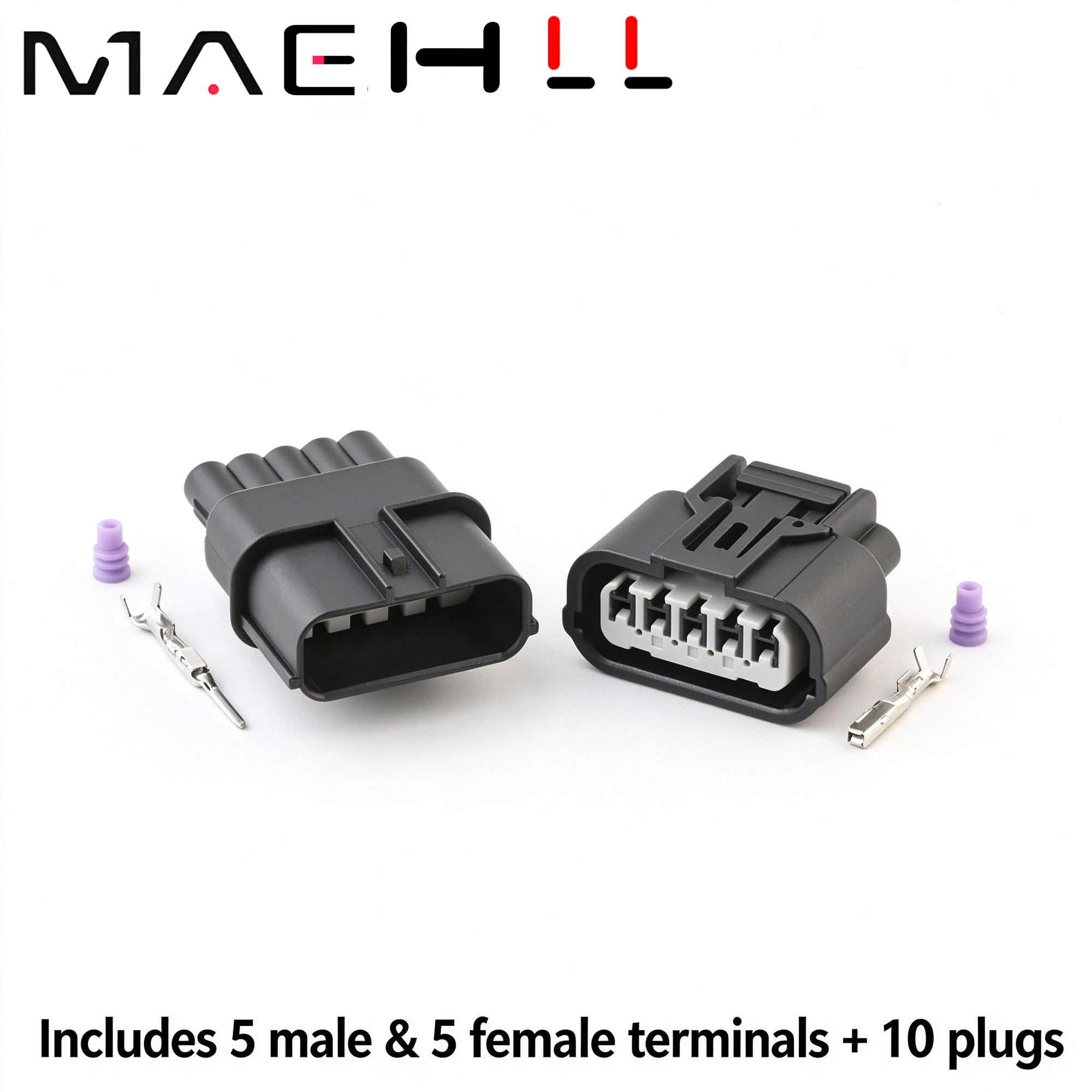 1 set 6189-1081 6189-6909 5 Pin Auto Waterproof Connector Mass Air flow Sensor plug Intake Pressure Oxygen Sensor Plug For Honda