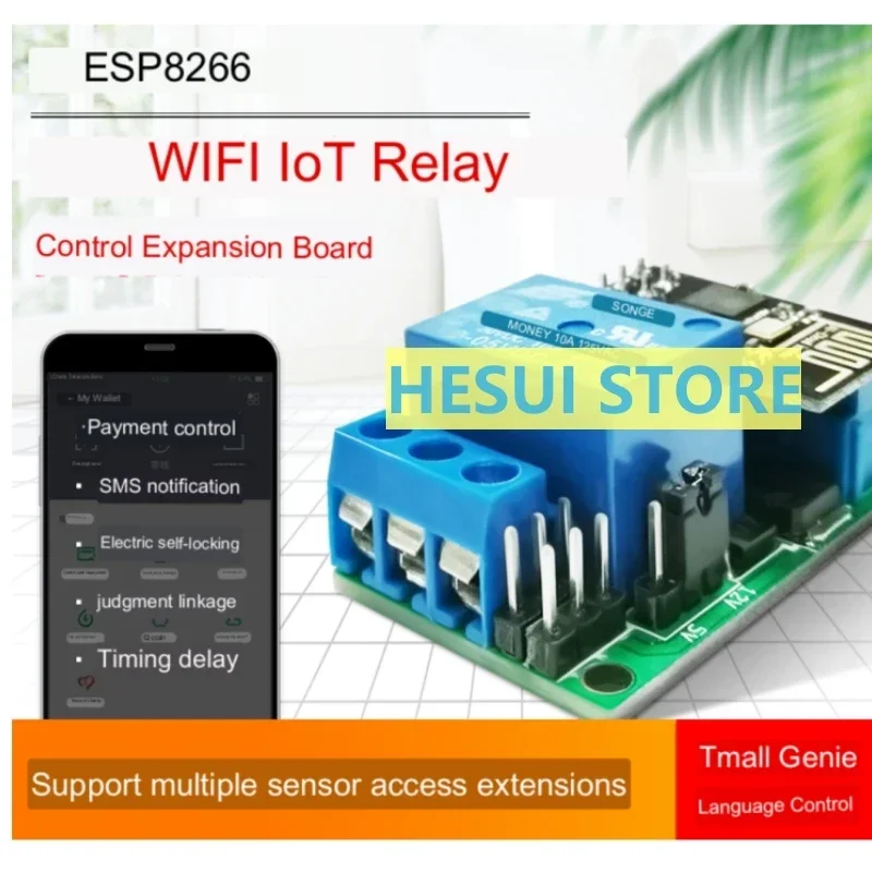 ESP8266 wifi control sensor hardware expansion board M1 IoT smart switch module with APP