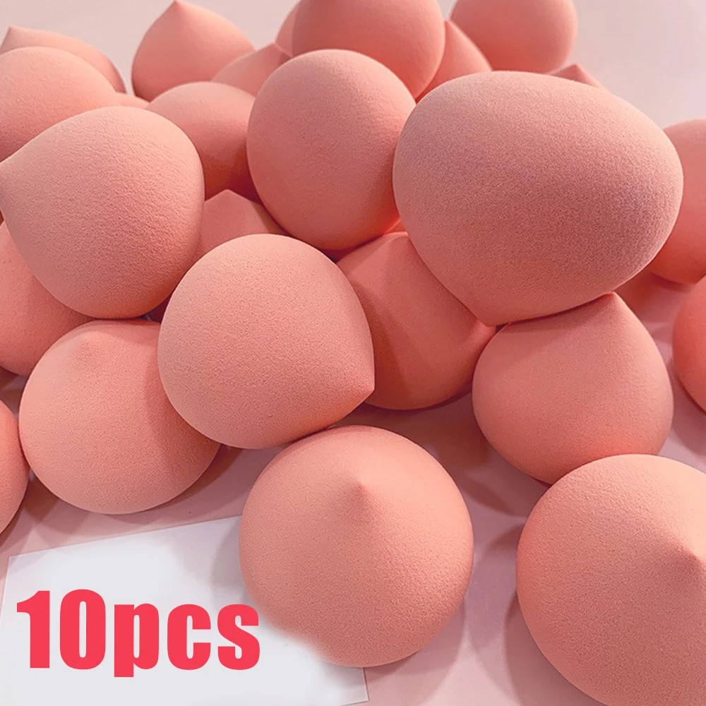 メイクアップスポンジセット ラテックスフリーで高精細なメイクアップワンダーブレンダー10個セット パウダークリームと液体コットンパッド用