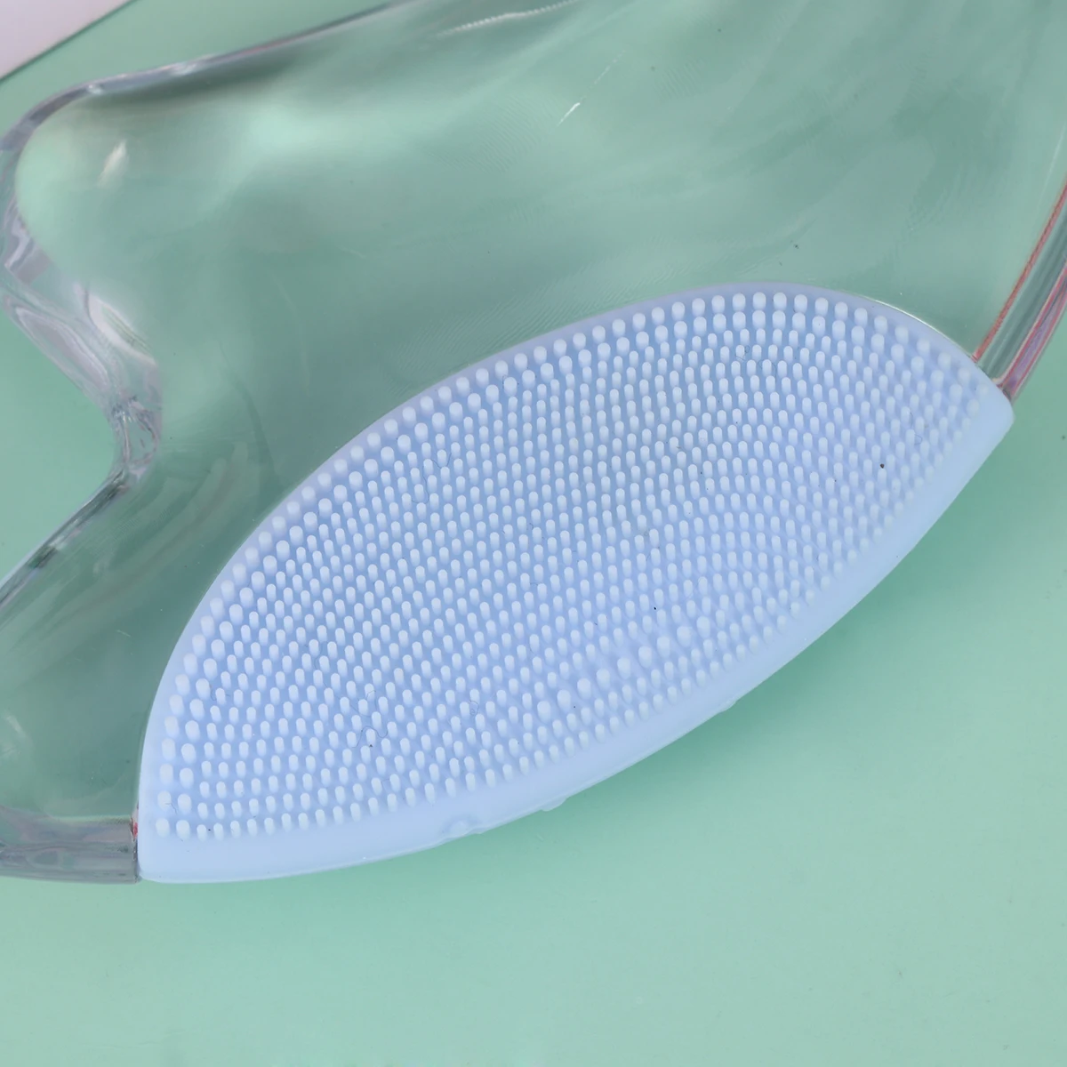 

1Pc Crystal Gua Plate Transparent Scraping Treatment Plate Scraping Plate Scraping Bar with Light(Blue)