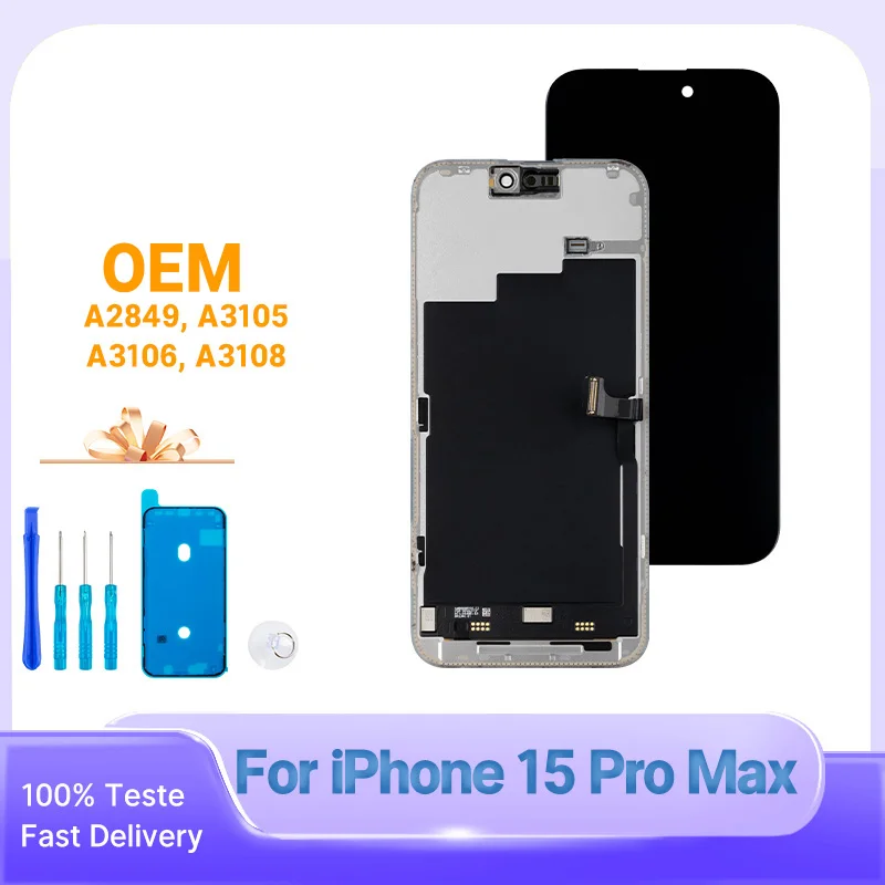 AMOLED For iPhone 15 Pro Max LCD Touch Screen For iPhone 15 Pro