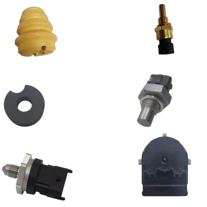 Front suspension strut bumper, engine coolant temperature sensor, fuel injector, fuel rail, fuel pressure sensor, exterior rearv